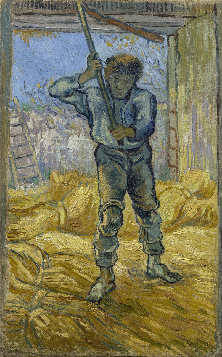 The Thresher After Millet Van Gogh Oil Painting